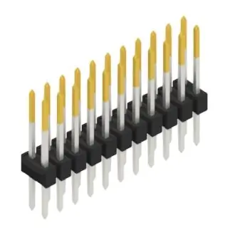 Neu Im Sortiment Stiftleiste, 22-polig, RM 2.54 mm, gerade, schwarz, 10053586