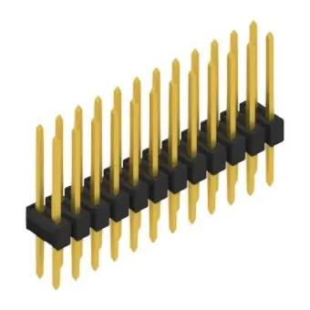 Stiftleiste, 24-polig, RM 2.54 mm, gerade, schwarz, 10053588 Neuheit