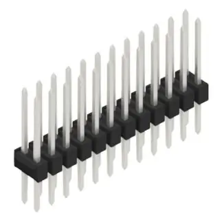 Stiftleiste, 24-polig, RM 2.54 mm, gerade, schwarz, 10053589 Wochenendangebot