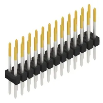 Stiftleiste, 26-polig, RM 2.54 mm, gerade, schwarz, SL210426S Preiswert