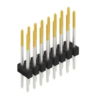 Stiftleiste, 16-polig, RM 2.54 mm, gerade, schwarz, 10053633 Meistverkauft