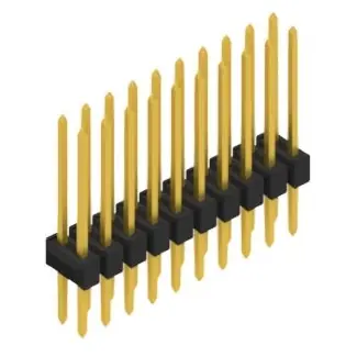 Meistverkauft Stiftleiste, 20-polig, RM 2.54 mm, gerade, schwarz, 10053638