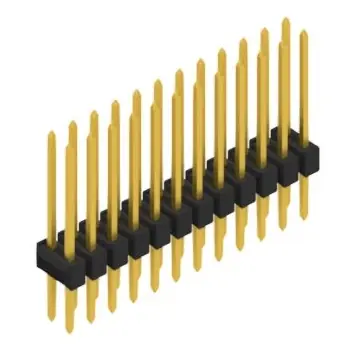 Stiftleiste, 24-polig, RM 2.54 mm, gerade, schwarz, 10053641 Preis Gesenkt