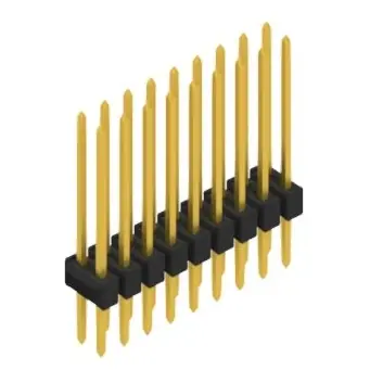 Stiftleiste, 18-polig, RM 2.54 mm, gerade, schwarz, SL215418G Günstig