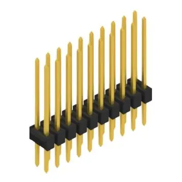 Neu Stiftleiste, 20-polig, RM 2.54 mm, gerade, schwarz, 10053678