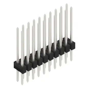 Solange Der Vorrat Reicht Stiftleiste, 20-polig, RM 2.54 mm, gerade, schwarz, 10053680