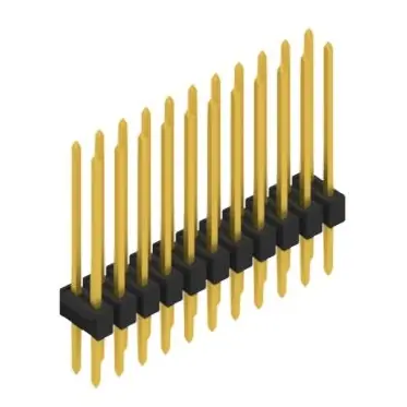 Neuheit Stiftleiste, 22-polig, RM 2.54 mm, gerade, schwarz, 10053681