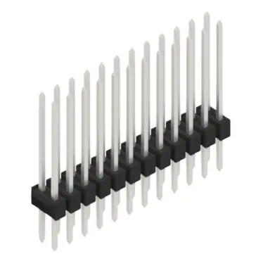 Neu Stiftleiste, 24-polig, RM 2.54 mm, gerade, schwarz, 10053682