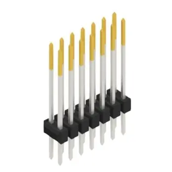 Neu Stiftleiste, 14-polig, RM 2.54 mm, gerade, schwarz, SL217914S