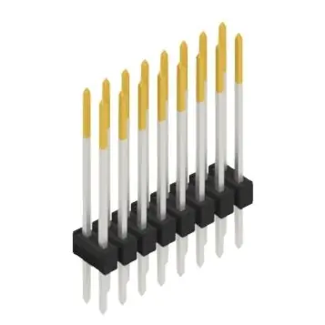 Preisreduziert Stiftleiste, 16-polig, RM 2.54 mm, gerade, schwarz, SL217916S