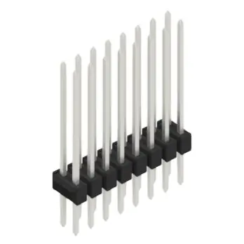 Geprüft Stiftleiste, 16-polig, RM 2.54 mm, gerade, schwarz, 10053715