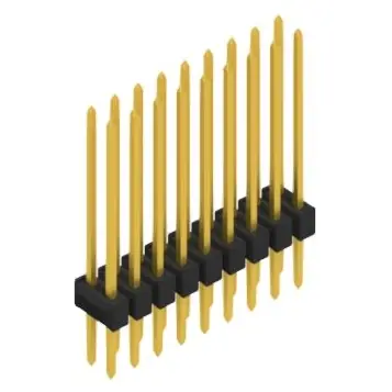 Stiftleiste, 18-polig, RM 2.54 mm, gerade, schwarz, 10053716 Neu Im Sortiment