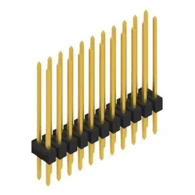 Stiftleiste, 22-polig, RM 2.54 mm, gerade, schwarz, 10053719 Bestpreis