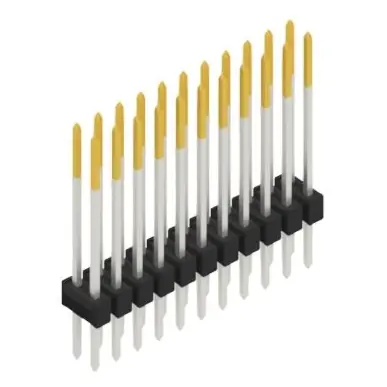 Zertifiziert Stiftleiste, 22-polig, RM 2.54 mm, gerade, schwarz, SL217922S