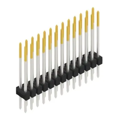 Stiftleiste, 26-polig, RM 2.54 mm, gerade, schwarz, 10053722 Neuheit