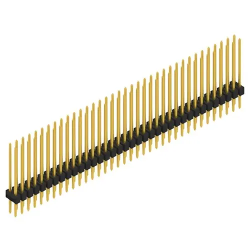 Stiftleiste, 72-polig, RM 2.54 mm, gerade, schwarz, 10053733 Kostenloser Rückversand