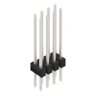 Stiftleiste, 8-polig, RM 2.54 mm, gerade, schwarz, 10053707 Sonderangebot