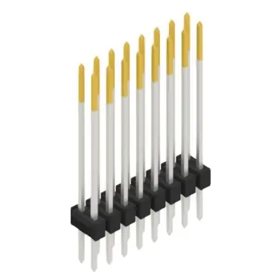 Stiftleiste, 16-polig, RM 2.54 mm, gerade, schwarz, SL223016S Preisknaller