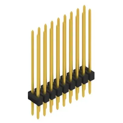 Jetzt Kaufen Stiftleiste, 18-polig, RM 2.54 mm, gerade, schwarz, SL223018G