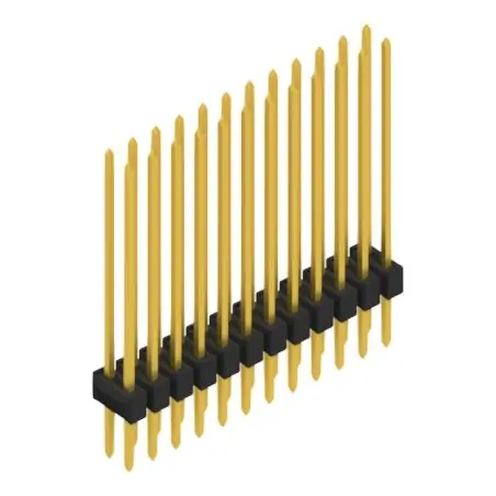 Stiftleiste, 24-polig, RM 2.54 mm, gerade, schwarz, 10053749 Jetzt Bestellen