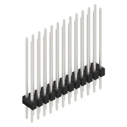 Stiftleiste, 24-polig, RM 2.54 mm, gerade, schwarz, 10053751 Begrenztes Angebot