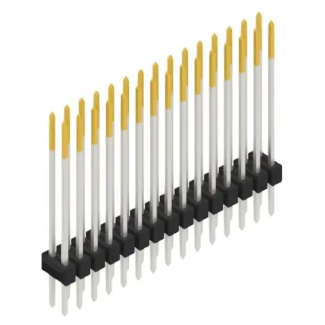 Gratis Versand Stiftleiste, 30-polig, RM 2.54 mm, gerade, schwarz, SL223030S