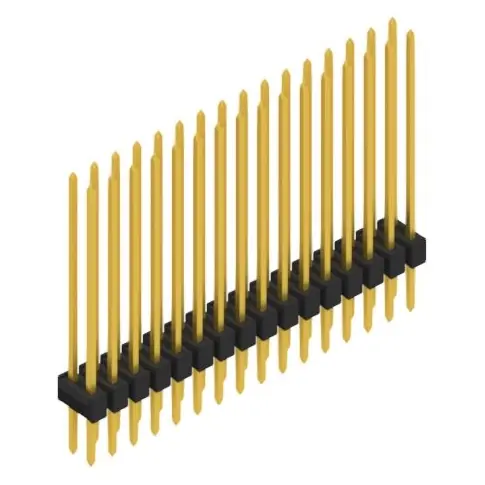 Kostenloser Versand Stiftleiste, 32-polig, RM 2.54 mm, gerade, schwarz, 10053754