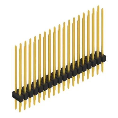 Neu Stiftleiste, 36-polig, RM 2.54 mm, gerade, schwarz, 10053757