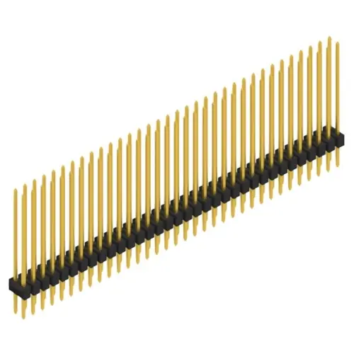Neu Stiftleiste, 68-polig, RM 2.54 mm, gerade, schwarz, SL223068G