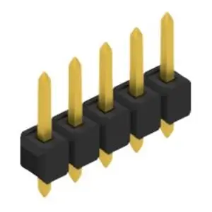 Stiftleiste, 5-polig, RM 2.54 mm, gerade, schwarz, 10053779 Top-Angebot