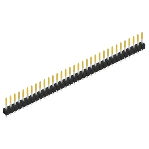 Solange Der Vorrat Reicht Stiftleiste, 33-polig, RM 2.54 mm, gerade, schwarz, 10053978