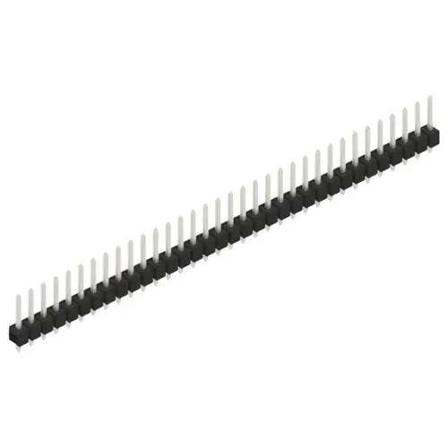 Stiftleiste, 34-polig, RM 2.54 mm, gerade, schwarz, 10053982 Begrenztes Angebot