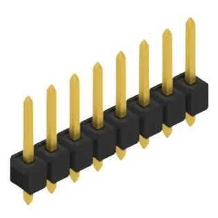 Stiftleiste, 8-polig, RM 2.54 mm, gerade, schwarz, 10053899 Top-Angebot