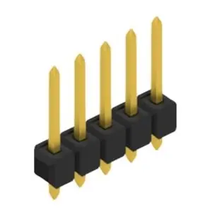 Stiftleiste, 5-polig, RM 2.54 mm, gerade, schwarz, 10054002 Rabatt