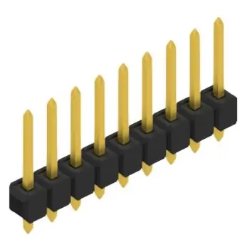 Stiftleiste, 9-polig, RM 2.54 mm, gerade, schwarz, 10054015 Angebot