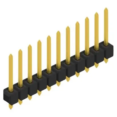Zertifiziert Stiftleiste, 11-polig, RM 2.54 mm, gerade, schwarz, 10054137