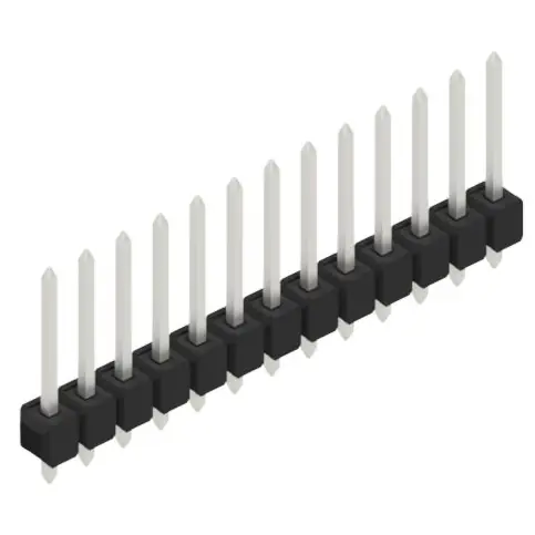 Knallerangebot Stiftleiste, 13-polig, RM 2.54 mm, gerade, schwarz, 10054146