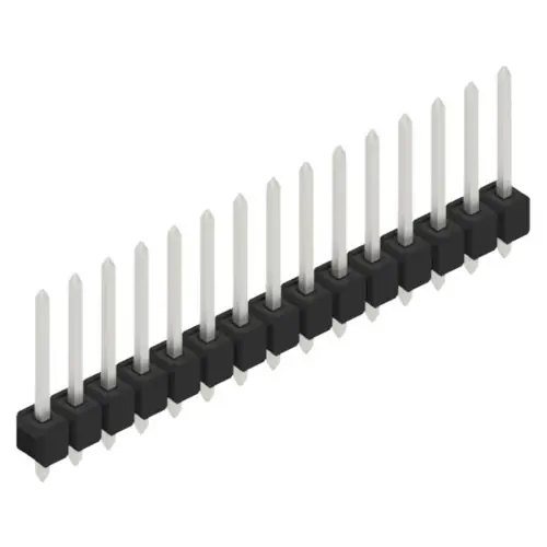 Direkt Vom Hersteller Stiftleiste, 15-polig, RM 2.54 mm, gerade, schwarz, 10054152