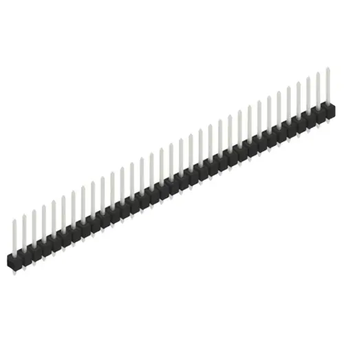 Markenprodukt Stiftleiste, 33-polig, RM 2.54 mm, gerade, schwarz, 10054211