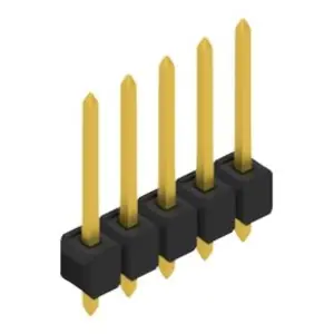 Stiftleiste, 5-polig, RM 2.54 mm, gerade, schwarz, 10054118 Angebot