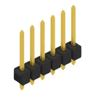 Stiftleiste, 6-polig, RM 2.54 mm, gerade, schwarz, 10054122 Direkt Vom Hersteller