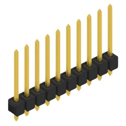 Stiftleiste, 10-polig, RM 2.54 mm, gerade, schwarz, 10054248 Solange Der Vorrat Reicht