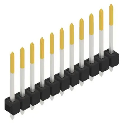 Stiftleiste, 11-polig, RM 2.54 mm, gerade, schwarz, 10054252 Begrenztes Angebot