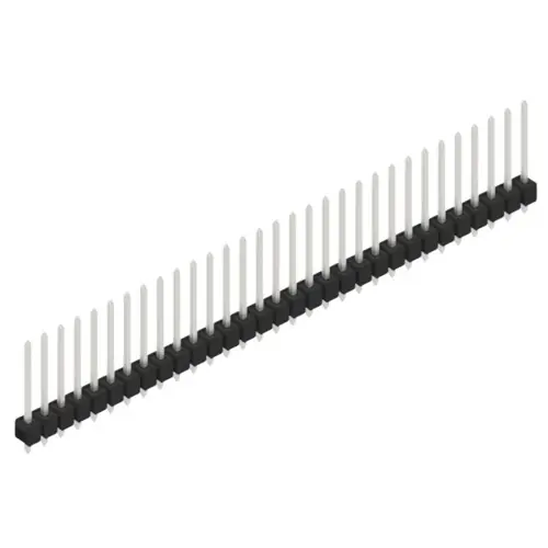 Sichere Zahlung Stiftleiste, 31-polig, RM 2.54 mm, gerade, schwarz, 10054316