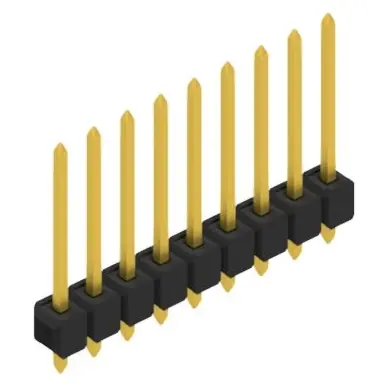 Preis Gesenkt Stiftleiste, 9-polig, RM 2.54 mm, gerade, schwarz, 10054245