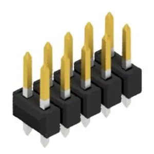 Ausverkauf Stiftleiste, 10-polig, RM 2.54 mm, gerade, schwarz, 10054346