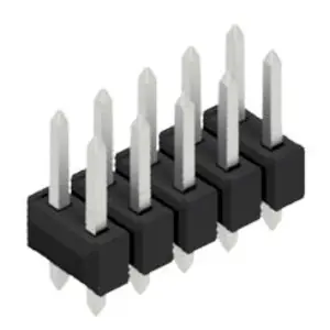 Stiftleiste, 10-polig, RM 2.54 mm, gerade, schwarz, 10054347 Günstig
