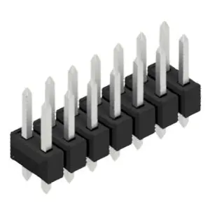 Markenprodukt Stiftleiste, 14-polig, RM 2.54 mm, gerade, schwarz, 10054353