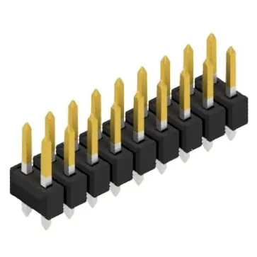 Stiftleiste, 18-polig, RM 2.54 mm, gerade, schwarz, 10054358 Sonderangebot