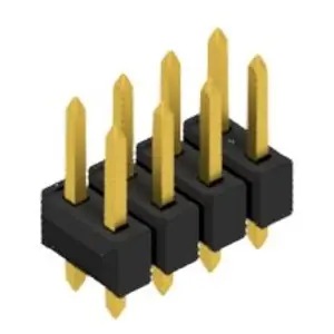 Neu Im Sortiment Stiftleiste, 8-polig, RM 2.54 mm, gerade, schwarz, 10054342